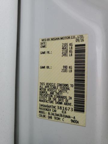 2017 NISSAN MAXIMA 3.5 - 1N4AA6AP2HC381673