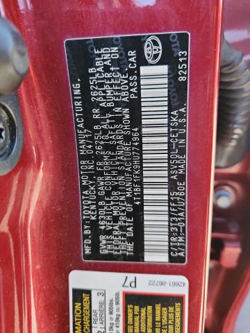 2017 TOYOTA CAMRY LE - 4T1BF1FK9HU774964