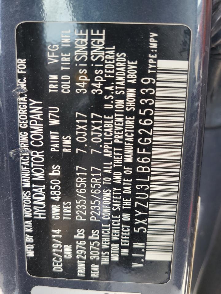 Lot #3302831902 2015 HYUNDAI SANTA FE S