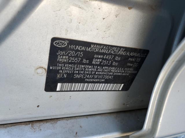 2015 HYUNDAI SONATA SE 5NPE24AF9FH170041