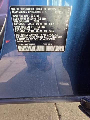 2019 VOLKSWAGEN ATLAS SE 1V2UR2CA2KC542451