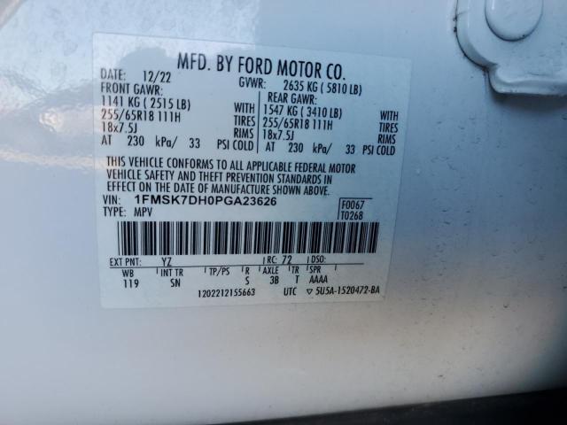 2023 FORD EXPLORER X - 1FMSK7DH0PGA23626