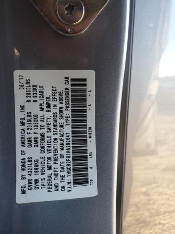 2017 HONDA ACCORD EXL - 1HGCR2F81HA292647