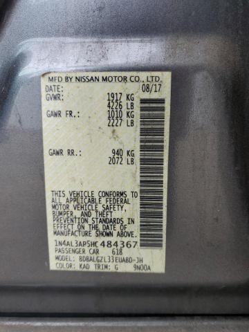 2017 NISSAN ALTIMA 2.5 - 1N4AL3AP5HC484367