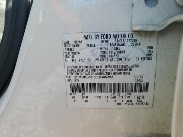 2008 FORD EDGE SEL #3296312406