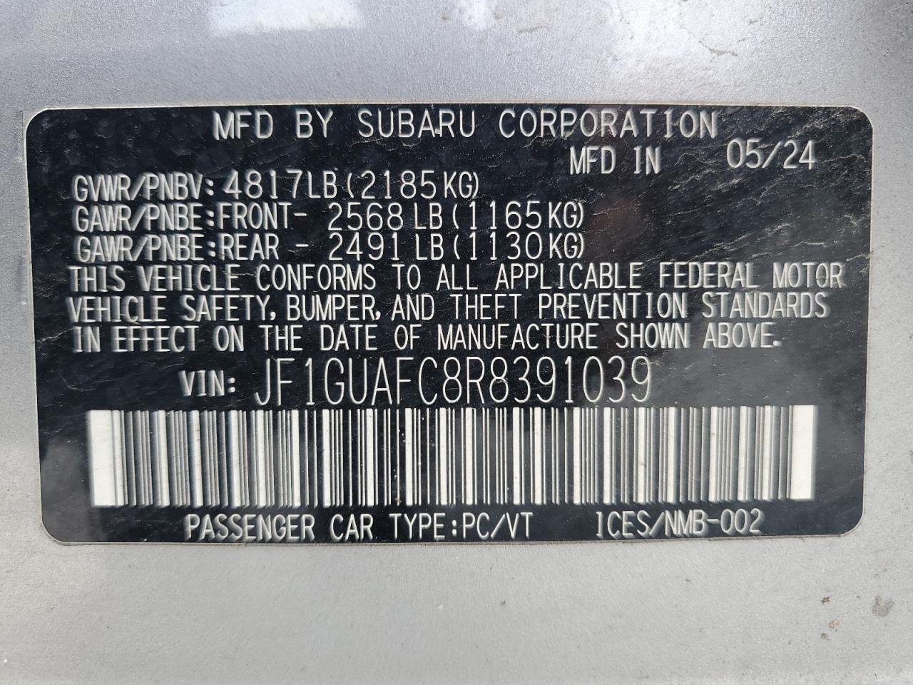 SUBARU IMPREZA SPORT
