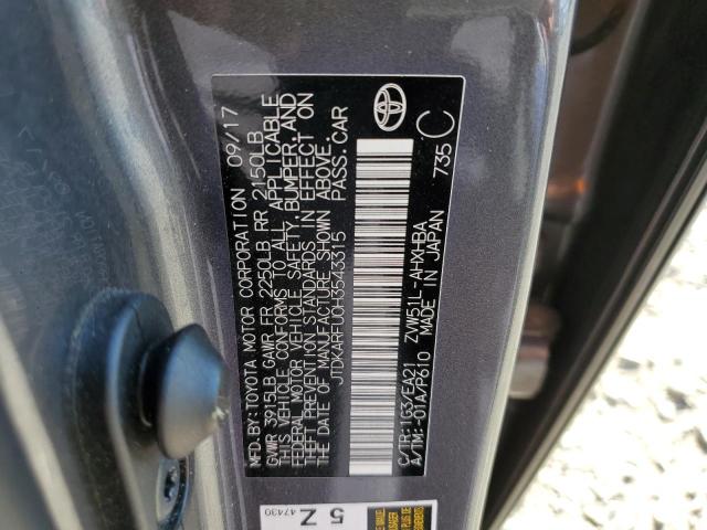 2017 TOYOTA PRIUS #3303555026
