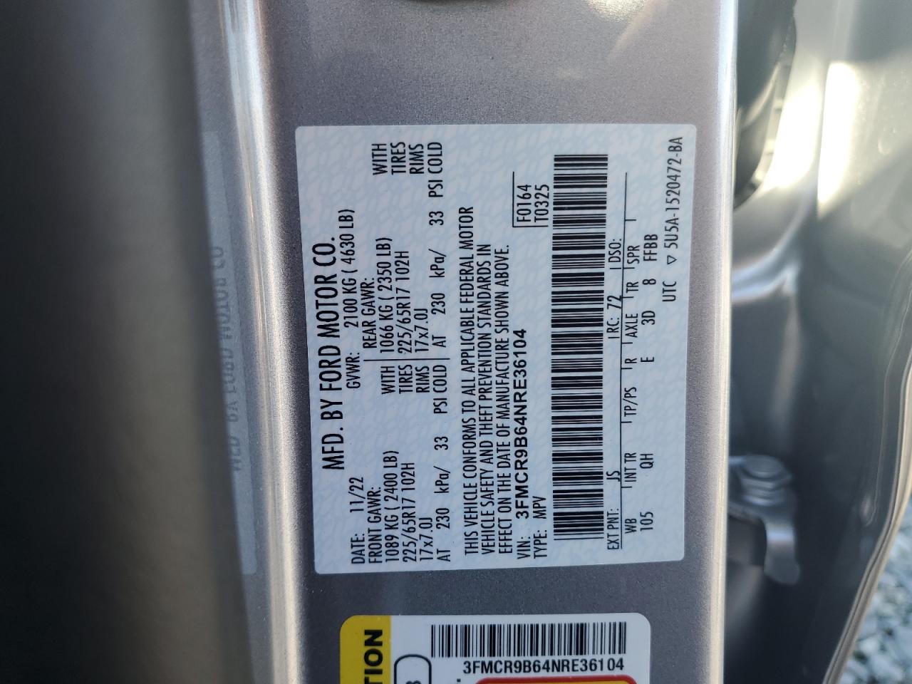 FORD BRONCO SPORT BIG BEND