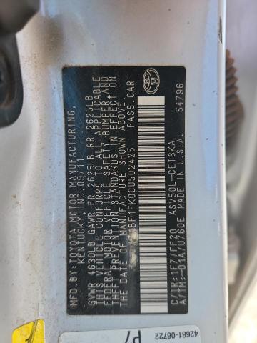 2012 TOYOTA CAMRY BASE #3269911009