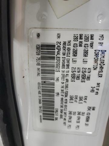 2003 CHRYSLER TOWN & COU #3291253976