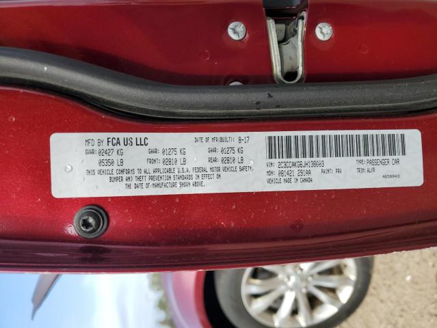 2018 CHRYSLER 300 LIMITE 2C3CCAKG6JH138003