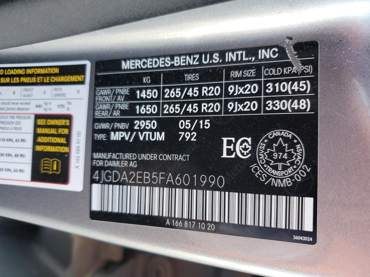 MERCEDES-BENZ M-CLASS 350 BLUETEC