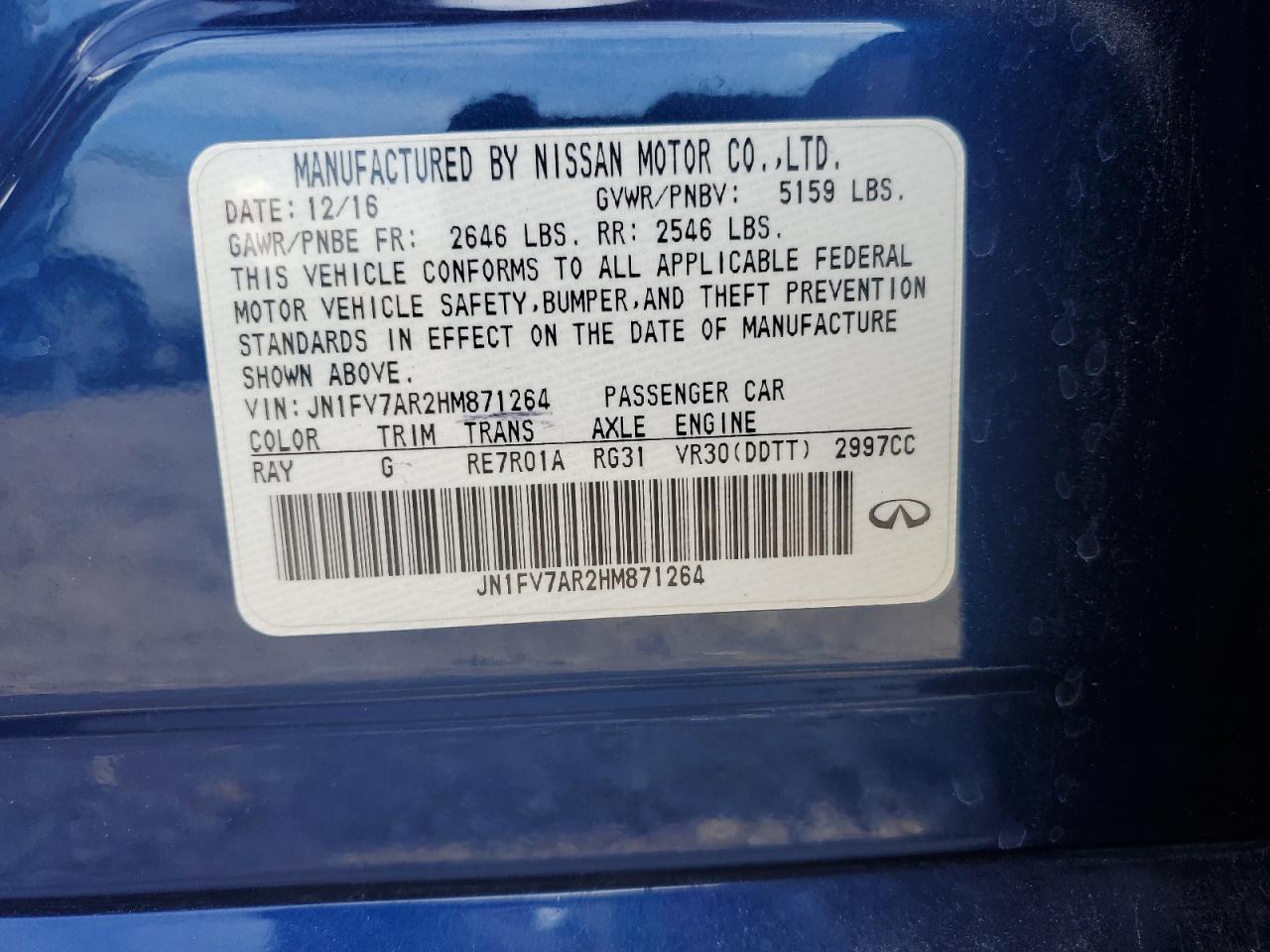 INFINITI Q50 RED SPORT 400