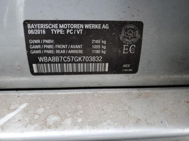 2016 BMW 340 XI WBA8B7C57GK703832