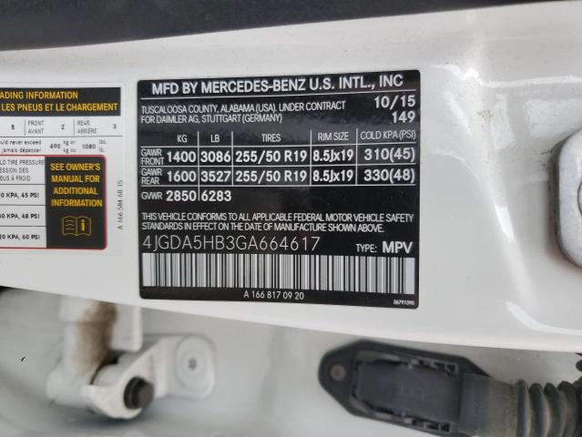 2016 MERCEDES-BENZ GLE 350 4M 4JGDA5HB3GA664617