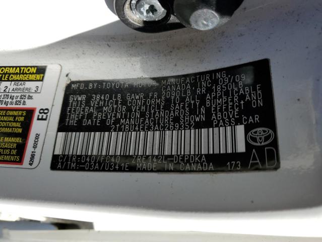 2010 TOYOTA COROLLA BASE - 2T1BU4EE3AC269352