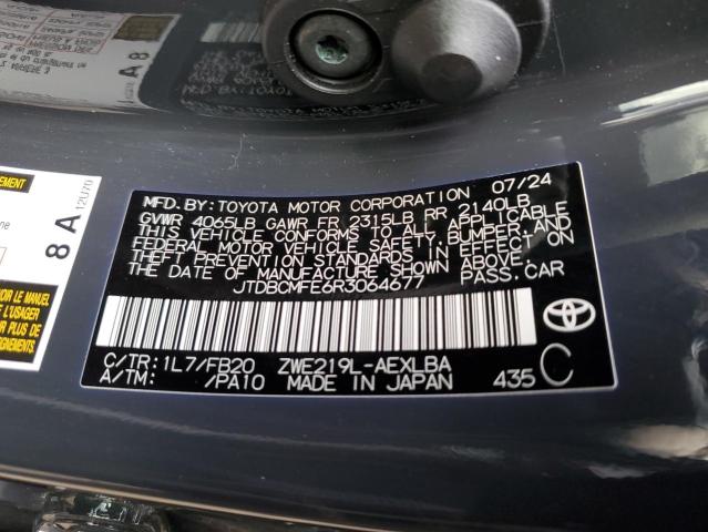 2024 TOYOTA COROLLA LE #3311460263