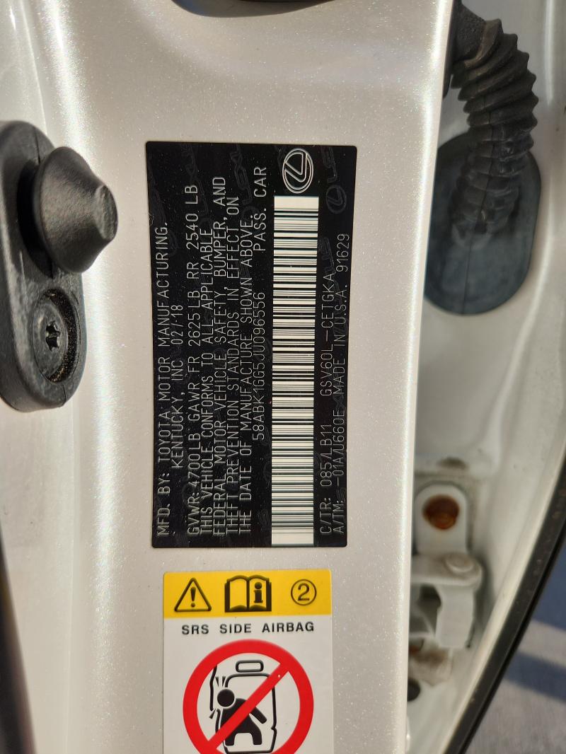 2018 LEXUS ES 350 #3290351795