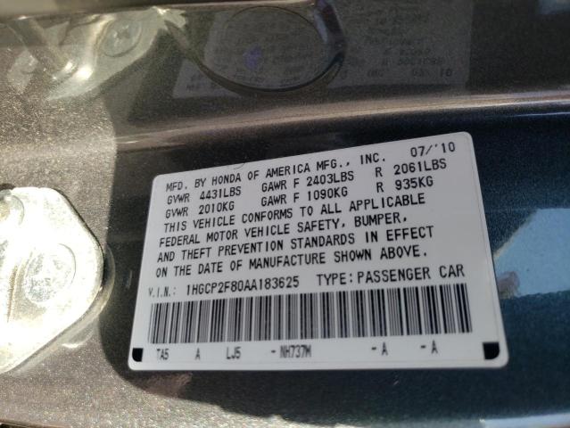 2010 HONDA ACCORD EXL - 1HGCP2F80AA183625