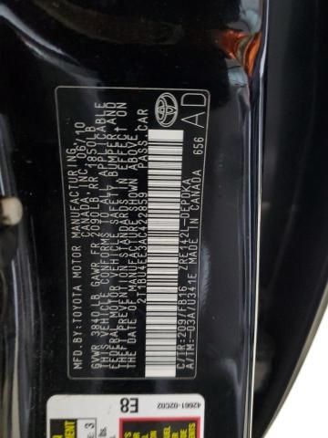 2010 TOYOTA COROLLA BA #3266780373