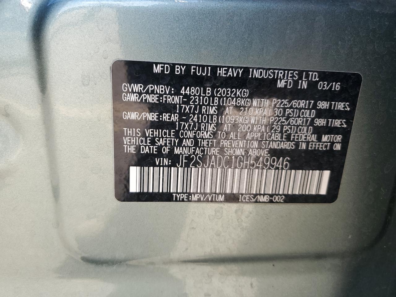 SUBARU FORESTER 2.5I PREMIUM