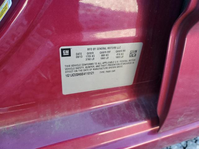 2014 CHEVROLET SONIC LT - 1G1JC5SH6E4110121