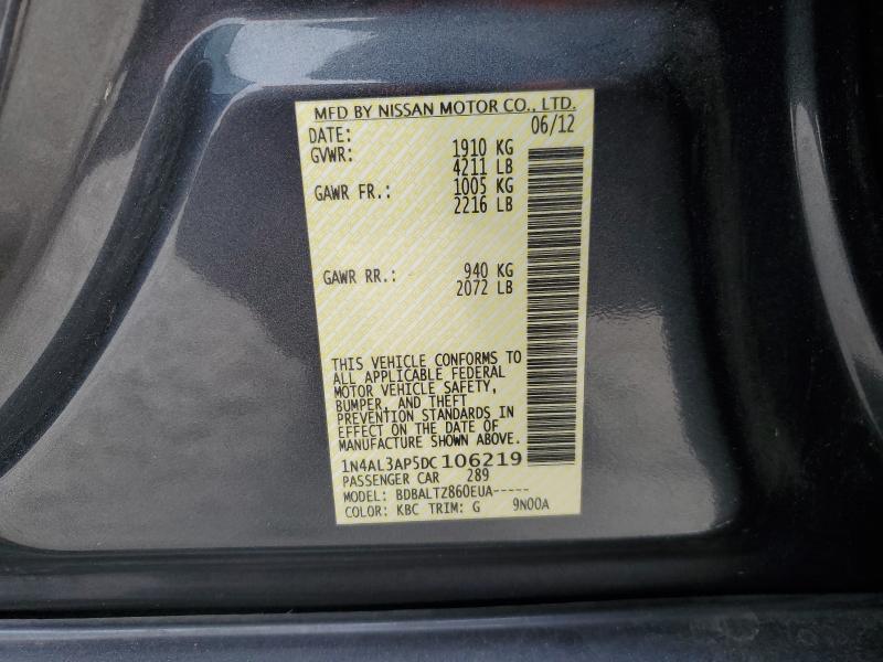 2013 NISSAN ALTIMA 2.5 - 1N4AL3AP5DC106219