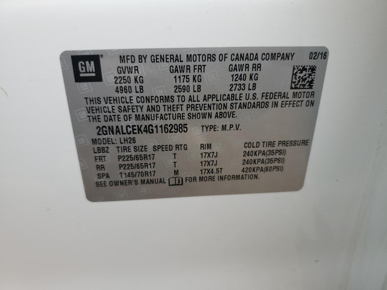 CHEVROLET EQUINOX LT