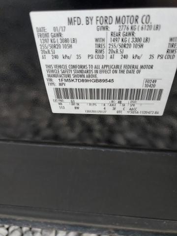 2017 FORD EXPLORER X - 1FM5K7D89HGB89545