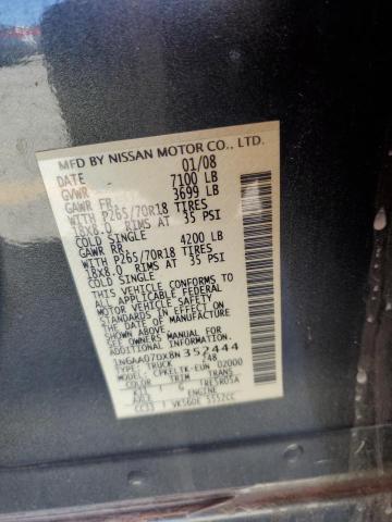 2008 NISSAN TITAN XE #3293797587