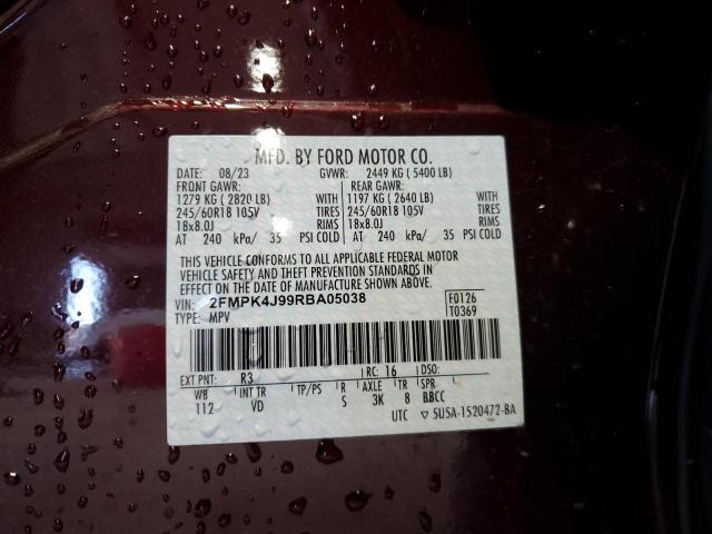 2024 FORD EDGE SEL - 2FMPK4J99RBA05038