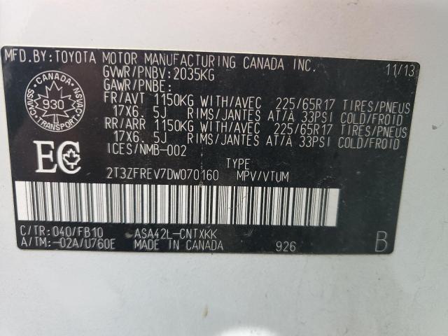 2013 TOYOTA RAV4 LE - 2T3ZFREV7DW070160