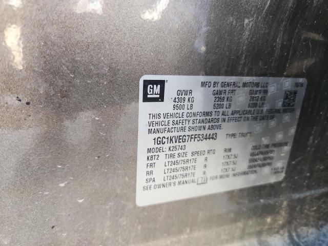 2015 CHEVROLET SILVERADO - 1GC1KVEG7FF534443