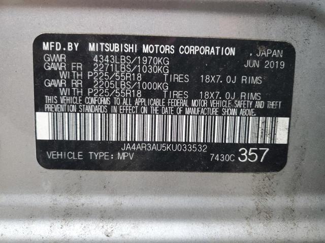 2019 MITSUBISHI OUTLANDER #3290321933