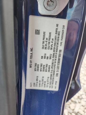 2021 TESLA MODEL 3 - 5YJ3E1EB8MF988196