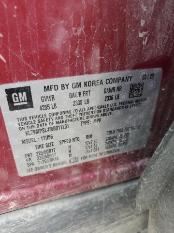 2021 CHEVROLET TRAILBLAZE KL79MPSL4MB011201