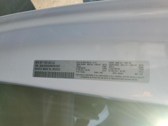 2021 RAM PROMASTER 3C6LRVDG5ME561547