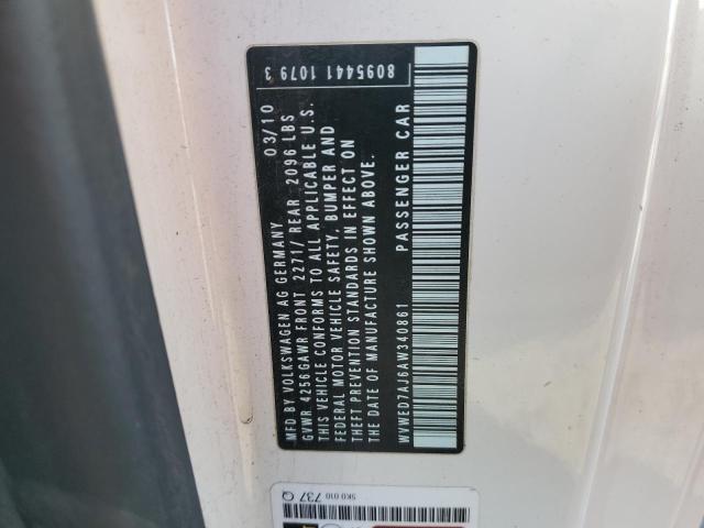 2010 VOLKSWAGEN GTI - WVWED7AJ6AW340861