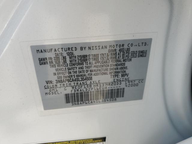 2025 NISSAN KICKS SV - 3N8AP6CA4SL354508