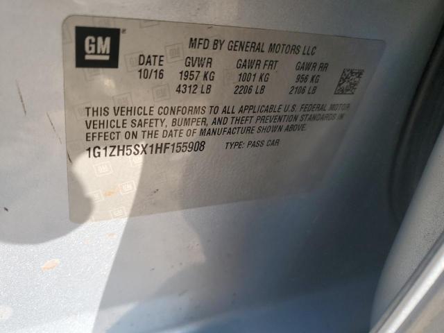 2017 CHEVROLET MALIBU PRE - 1G1ZH5SX1HF155908