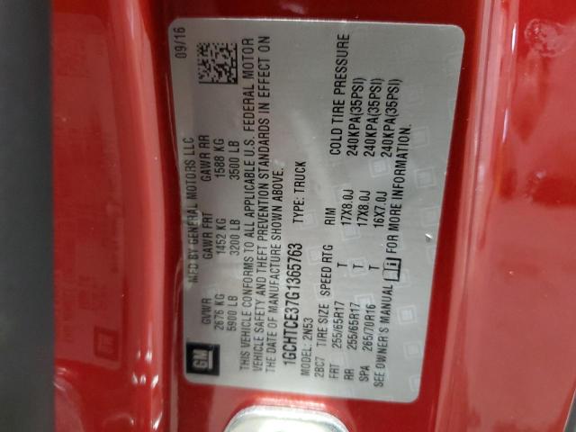 2016 CHEVROLET COLORADO L - 1GCHTCE37G1365763