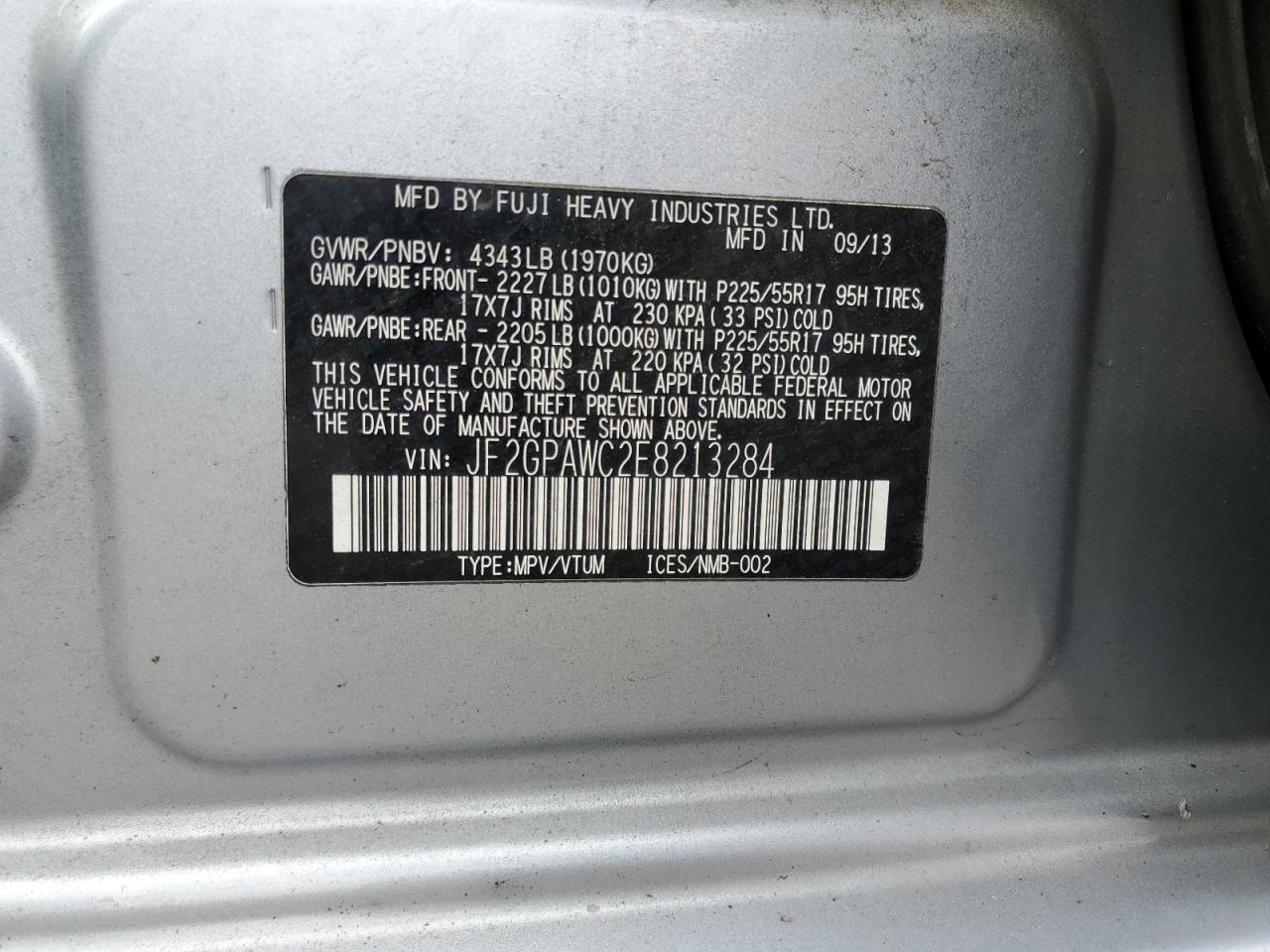 SUBARU XV 2.0 PREMIUM