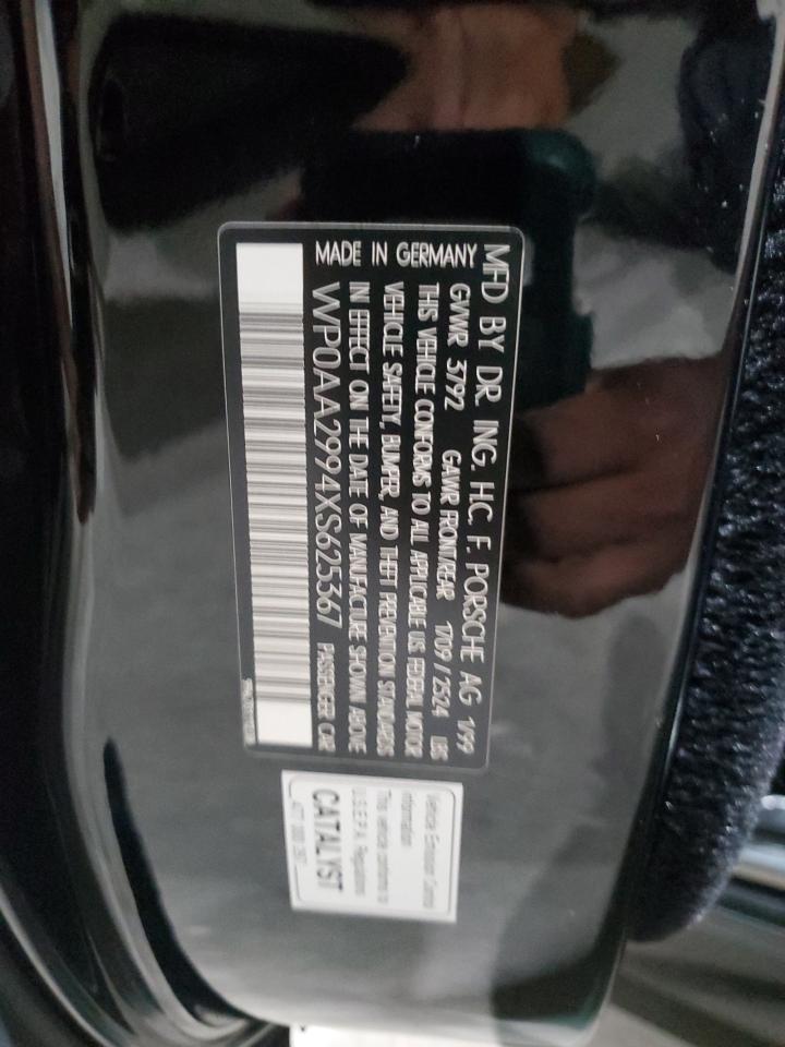 Lot #3259461137 1999 PORSCHE 911 CARRER