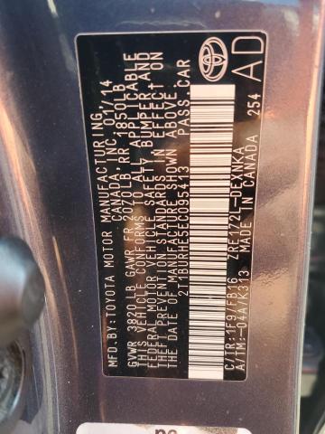 2014 TOYOTA COROLLA L - 2T1BURHE5EC095413