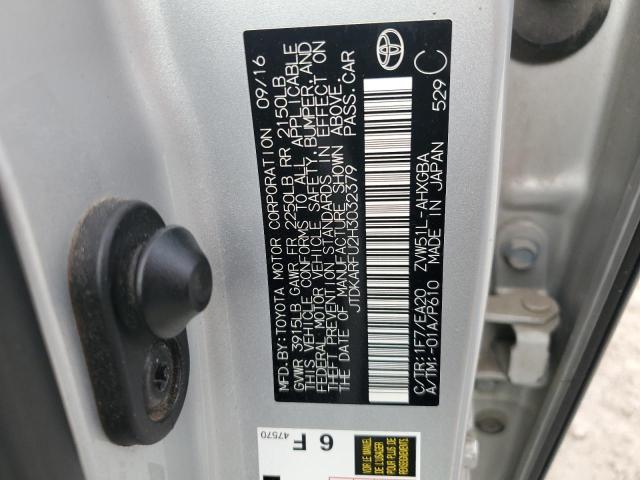 2017 TOYOTA PRIUS - JTDKARFU2H3032379