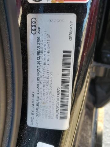 2016 AUDI A6 PREMIUM - WAUFFAFC1GN008070