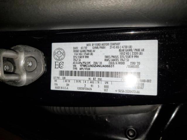 2022 FORD ESCAPE TIT #3287622023