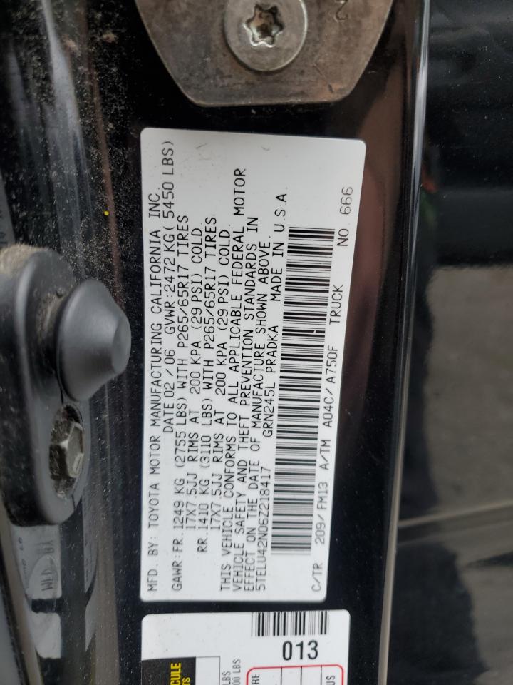 Lot #3279515307 2006 TOYOTA TACOMA DOU