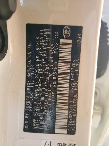 2017 TOYOTA CAMRY LE - 4T1BF1FK0HU357605