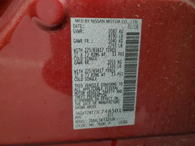 2018 NISSAN ROGUE S - 5N1AT2MT2JC748501